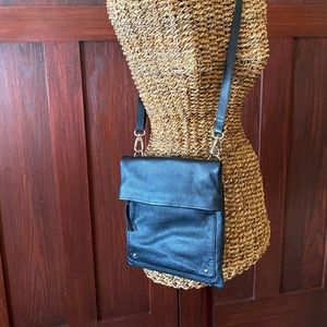 Black Leather Crossbody by Latino